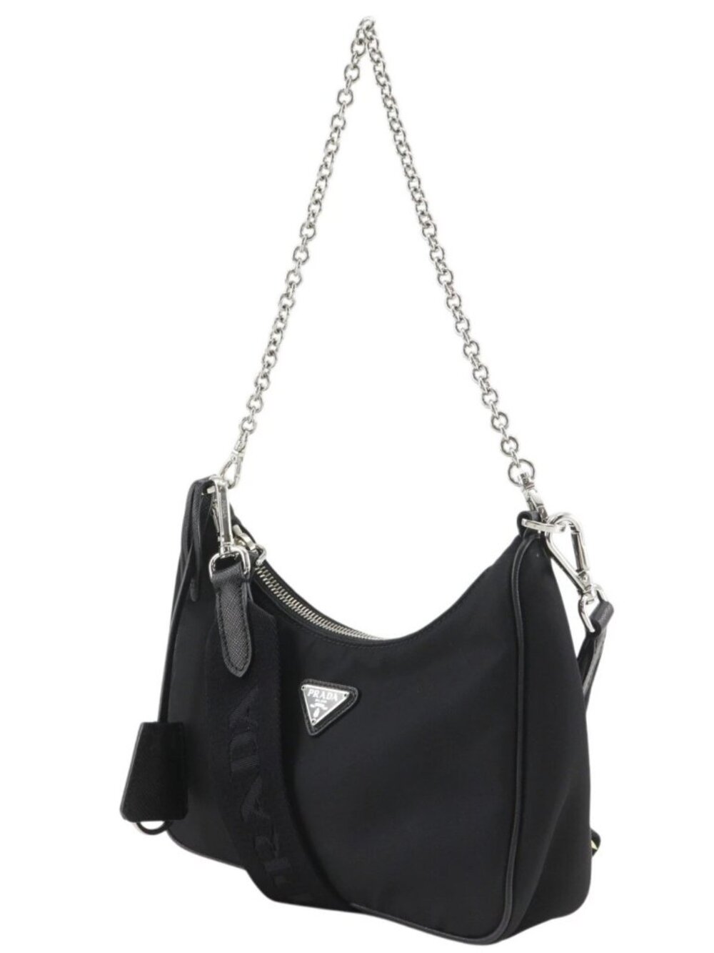 PRADA Re-edition 2005 Re-nylon Shoulder Bag 1BH204 NERO black Nylon/Safian... - Picture 2 of 12
